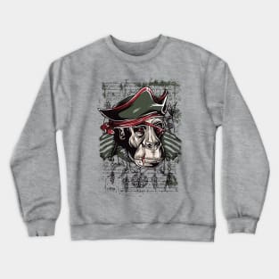 Pirate Monkey Crewneck Sweatshirt